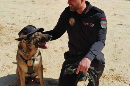 Medalla de plata a las buenas prácticas policiales con animales para Pedro Valera